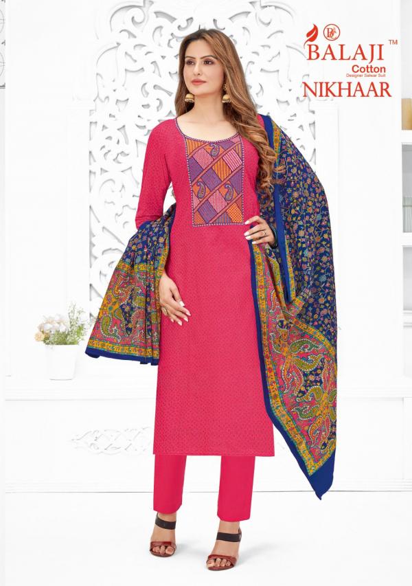 Balaji Nikhaar Cotton Designer Dress Material